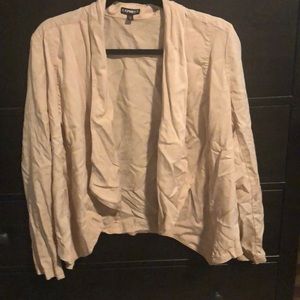 Express Light Pink Waterfall Blazer Size M